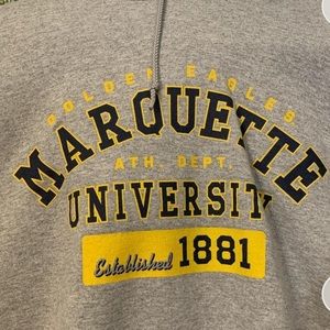 grey men’s size medium gilman marquette hoodie